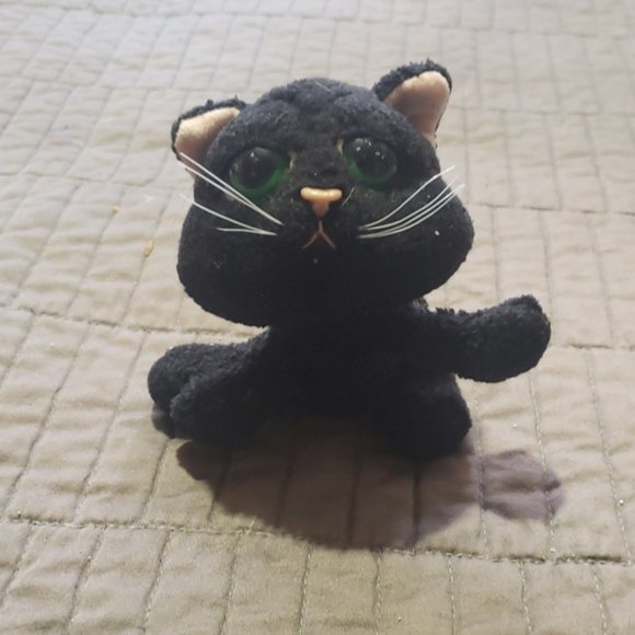 Two stuffed Animal-Dalmation mom and pup and Russ Berrie Black kitty Shadow - Picture 7 of 7